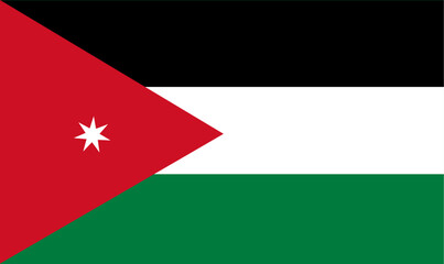 High-Resolution Jordan Flag - Layered svg for Graphic Design