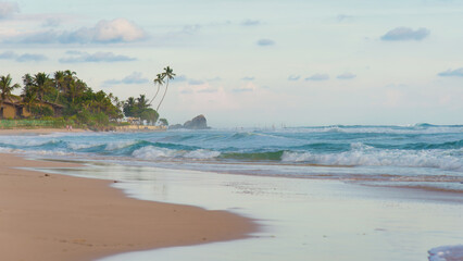 Ocean Paradise with Palm Trees Waves and Breathtaking Beauty for Ultimate Life Enjoyment and Unmatched Serenity