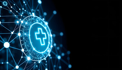 Healthcare medical technology network, Insurance for your health concept isolated with white highlights, png