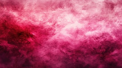 Obraz premium Vibrant abstract pink smoke clouds create a textured background resembling cosmic fog, showcasing dramatic hues against a colorful backdrop.