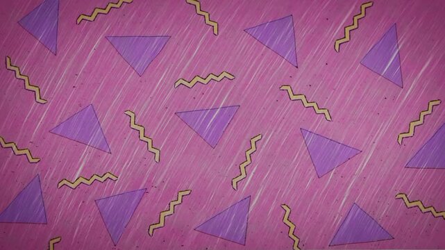 Hand Drawn Sketched 80s - 90s Animated Texture