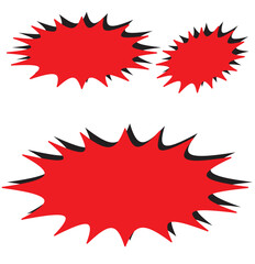 Set sunburst badges. Set of vector starburst, sunburst badges. Simple flat style vintage labels, stickers. Collection star label.