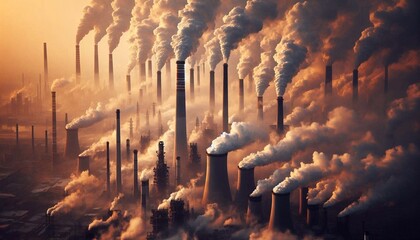 Smoke Stacks pollution global warming climate change 
