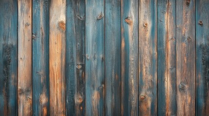 Naklejka premium Rustic weathered dark brown wooden texture showcasing a grunge appearance with varied hues, ideal for diverse design projects and backgrounds.