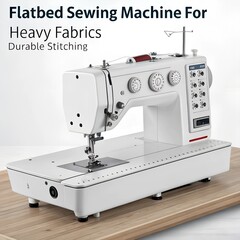 Flatbed Sewing Machine for Heavy Fabrics