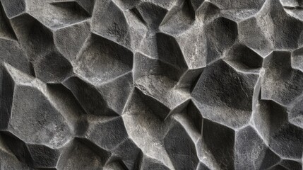Gray anthracite sandblasted concrete texture featuring a rugged stone-like pattern ideal for backgrounds in design projects.