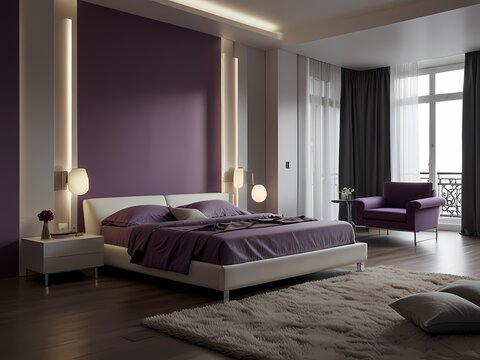 Elegante dormitorio minimalista