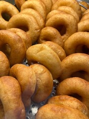 Fresh crumpets in the cafe