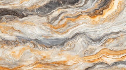 Obraz premium A stunning abstract texture featuring swirling patterns of gray and orange hues, showcasing natural stone aesthetics.