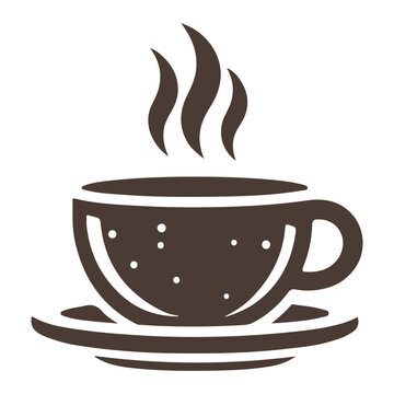 recommend clip art: Steaming Coffee Cup Icon on Saucer