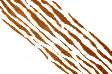 Thick Ink Pen Brown Lines on White Background Zebra Skin Barcode Shapes