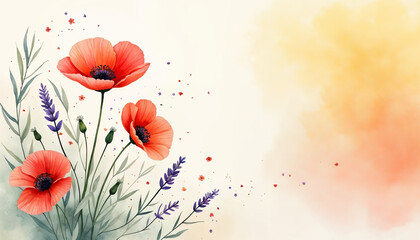 poppies of the paper