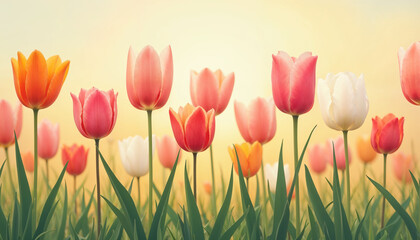 tulips in the garden