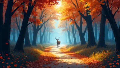 autumn in the forest