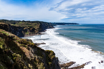 Fototapeta premium Cliffs at bufones of Pria in the Cantabrian Sea. Asturias