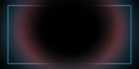 Abstract dark background with a glowing neon frame.