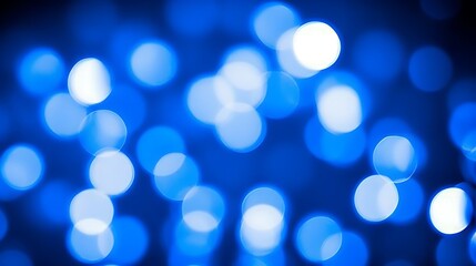 Fototapeta premium Abstract Blue Bokeh Lights Background Image