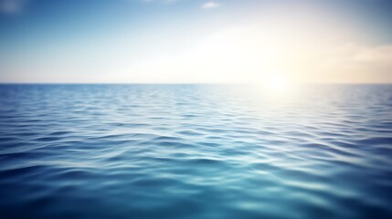 Obraz premium Serene Ocean Waters Under A Bright Sunny Sky