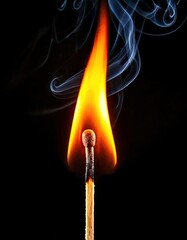 Firefly burning match