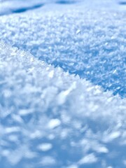 Winterwonderland with white snowflakes and crystals shining and sparkling