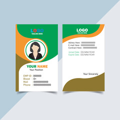 Obraz premium Id Card Design Template