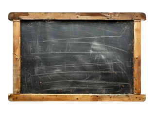 blank blackboard isolated on white