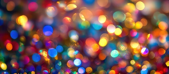 Naklejka premium Vibrant Bokeh: A Symphony of Colors