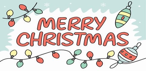 christmas greeting card with space