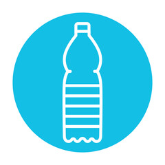 Plastic bottle  line icon. Vector isolated element.