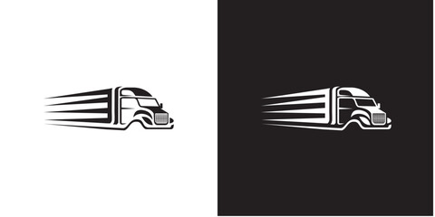 Truck Trailer Transportation Logo Vector