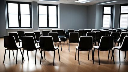room with chairs set up for therapy