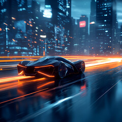 Future Car, City Drive