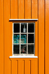 Window of an old fishermans hut