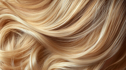 Naklejka premium Aesthetic portrait of a woman with cascading wavy hair luxurious setting artistic capture intimate environment close-up viewpoint