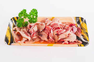 トレーに入ったラム肉　オーストラリア産