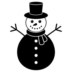 snowman with hat