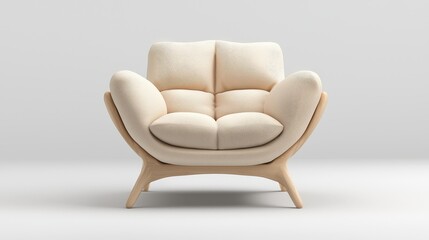 Modern Beige Armchair