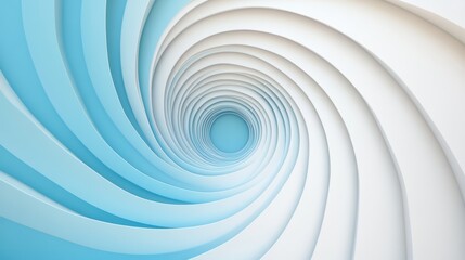Minimalist Spiral in Icy Blue Tones
