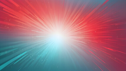 Obraz premium neon Scarlet Red, Aqua Blue, Light Gray glowing gradient background, a soft grainy noise texture with shimmering highlights and Smooth Transitions for a dynamic effect.