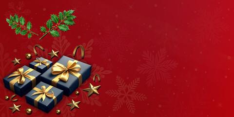 Christmas Background 2025 New Year Festival Wallpaper 4K Full HD Advertisement AD, Promotion Banner Download