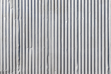 Corrugated Steel Building Material Texture Background or Backdrop.  With Copy Space.
