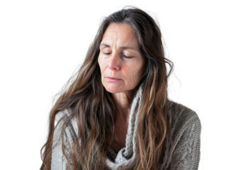 portrait of a person with a headache