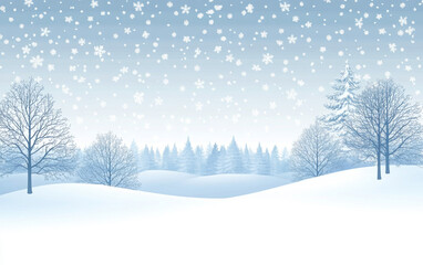 Christmas snowfall background. Snow winter landscape. Merry Christmas skyline. 
