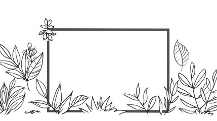 Fototapeta premium frame with flowers