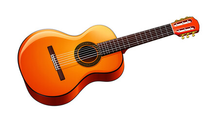 Obraz premium Classic acoustic guitar illustration