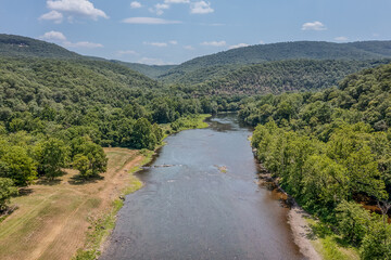 river in the mountains