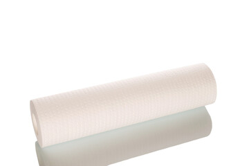 One polypropylene fiber cartridge for standard reverse osmosis water purification systems, isolated on a white background.

