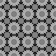 Pattern with crochet granny square wallpaper handmade decorative art design print craft handiwork 	