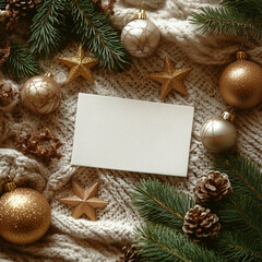 Obraz premium Christmas greeting card