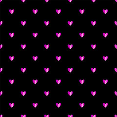 Cute little hearts in the background. Festive cover. Valentine's day wrapper. Vector illustration.